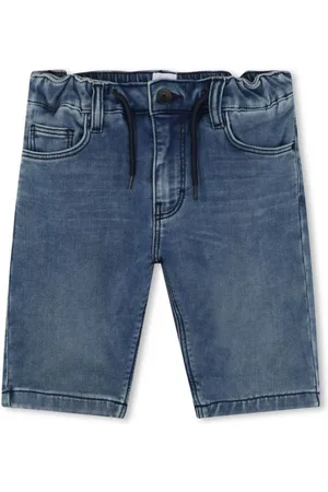 HUGO BOSS Jeans-Shorts mit Logo-Prägung