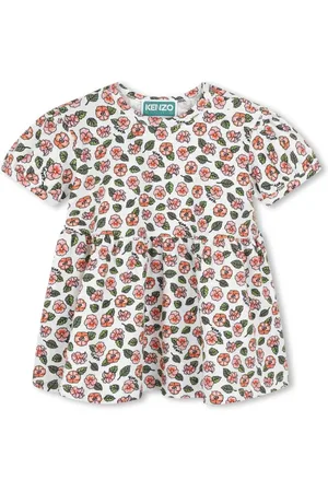 Kenzo Ausgestelltes Kleid mit Blumenmotiv