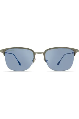 Longines Sonnenbrille mit Clubmaster-Gestell