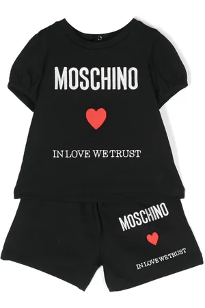 Moschino Short-Set mit Logo-Stickerei