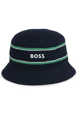 HUGO BOSS Fischerhut mit Logo-Print