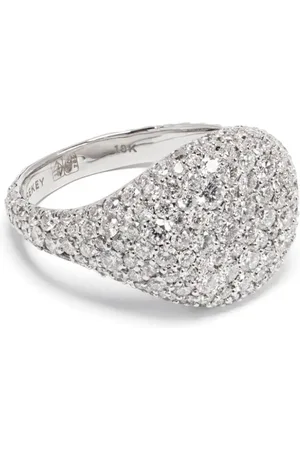 ROSEKEY 18kt Luna Weißgoldring mit Diamanten