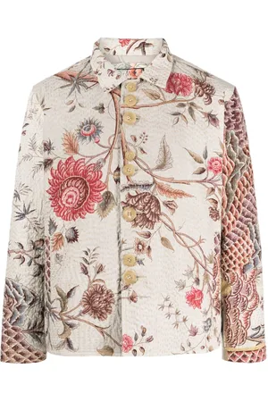 BY WALID Jacke mit Blumen-Print