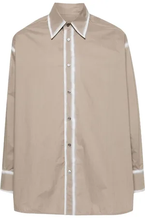 Maison Margiela Popeline-Hemd mit Kontrastdetails