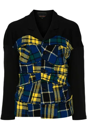 Comme des Garçons 1999 Patchwork-Jacke mit Schottenkaro