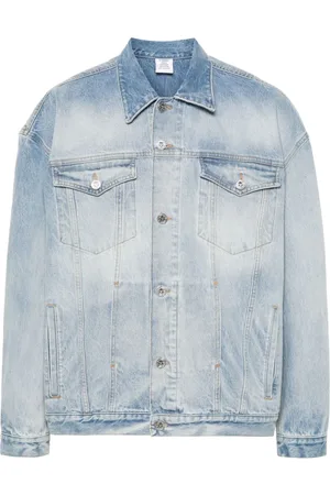 Vetements Jeansjacke mit Logo-Prägung