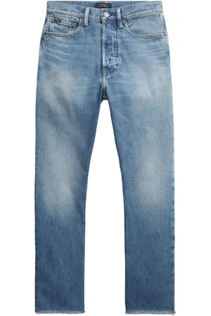 Ralph Lauren Hoch sitzende Cropped-Jeans mit Logo-Schild