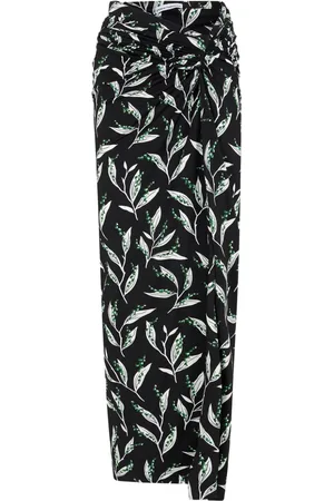 Paco rabanne High-Waist-Maxirock mit grafischem Print