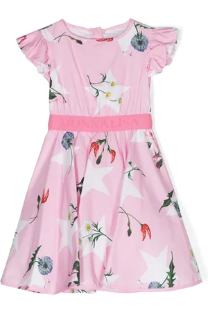 MONNALISA Popeline-Kleid mit Blumen-Print