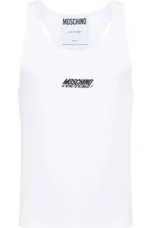 Moschino Trägershirt mit Logo-Stickerei