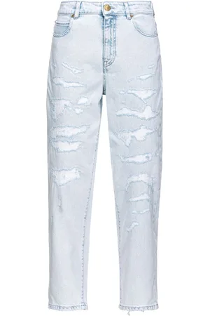 Pinko Halbhohe Straight-Leg-Jeans