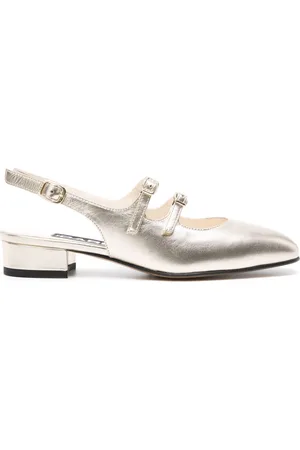Carel Peche Pumps im Metallic-Look