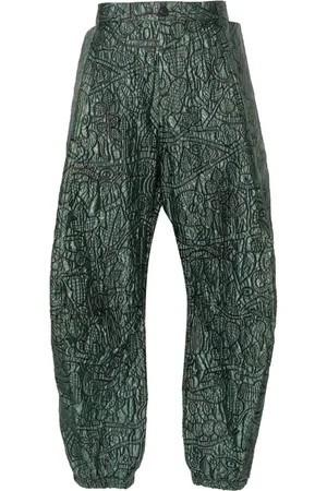 WALTER VAN BEIRENDONCK Hose mit abstraktem Print