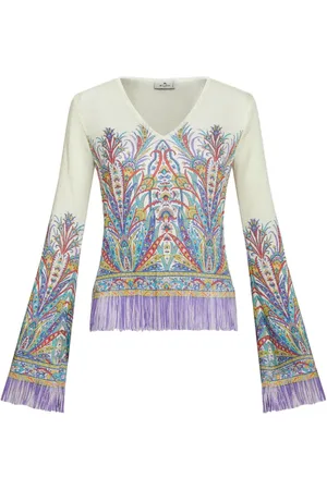 Etro Strickoberteil mit grafischem Print