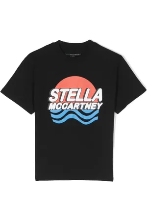 Stella McCartney T-Shirt mit Hai-Print
