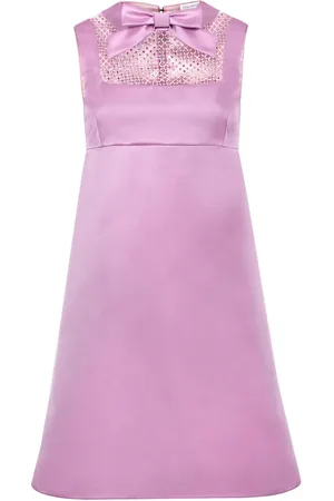 Nina Ricci Minikleid in Satinoptik mit Schleifendetail