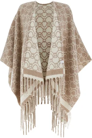 Salvatore Ferragamo Poncho mit Jacquardmuster