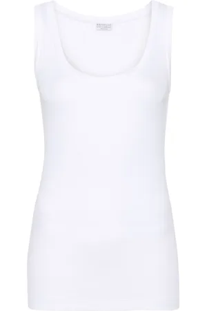 Brunello Cucinelli Top mit Perlen