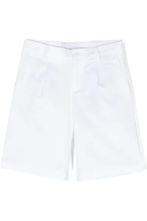 Dolce & Gabbana Elegante Twill-Shorts mit Logo-Schild