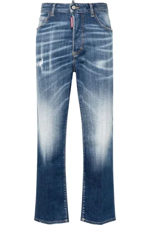 Dsquared2 Boston Cropped-Jeans mit hohem Bund