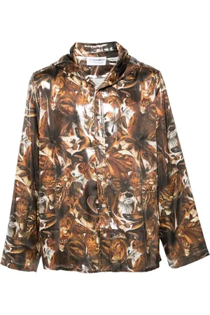 Acne Studios Leichte Kapuzenjacke mit Print
