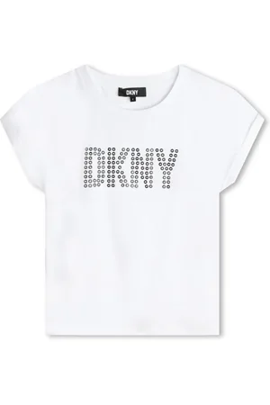 DKNY T-Shirt mit Ösen-Logo