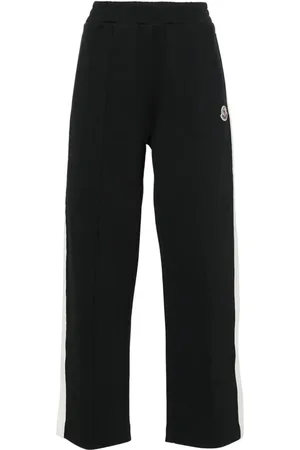 Moncler Halbhohe gestreifte Wide-Leg-Jogginghose