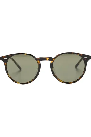 Oliver Peoples N.02 Sonnenbrille mit rundem Gestell
