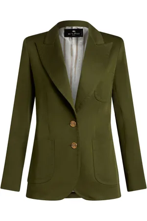 Etro Einreihiger Blazer mit Pegaso-Knöpfen