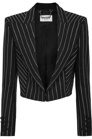 Philipp Plein Cady Cropped-Blazer mit Kristallen
