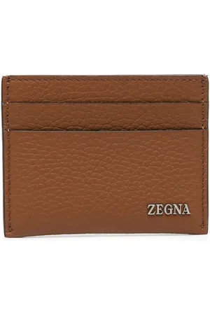 Ermenegildo Zegna Kartenetui mit Logo-Schild