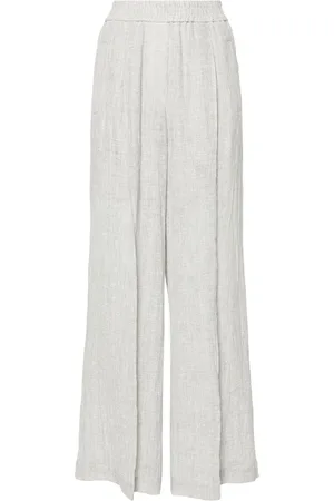 Brunello Cucinelli Hoch sitzende Palazzohose