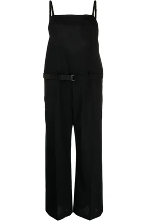 SACAI Jumpsuit aus Wollgemisch mit Gürtel