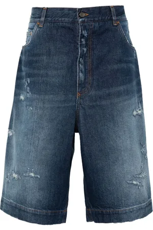 Dolce & Gabbana Jeans-Shorts mit Logo-Schild