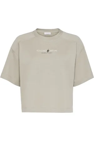 Brunello Cucinelli T-Shirt mit Slogan-Print
