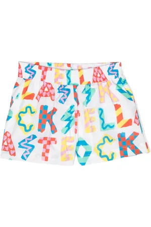 Stella McCartney Stretchund-Shorts mit Logo-Print