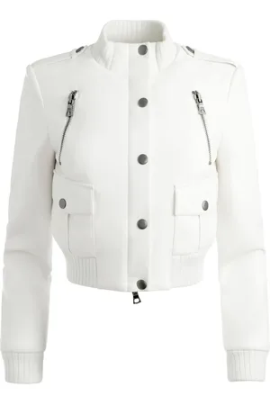 ALICE+OLIVIA Ria Cropped-Jacke aus Faux-Leder