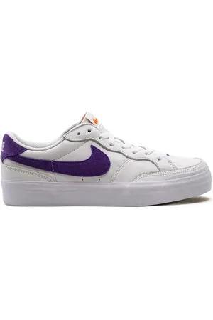 Nike Zoom Logo Plus SB White Court Purple Sneakers
