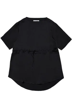 Maison Margiela Kurzärmeliges Kleid mit Kordelzug