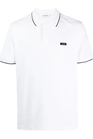 Calvin Klein Poloshirt mit Logo-Applikation