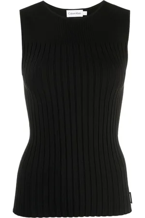 Calvin Klein Geripptes Stricktop