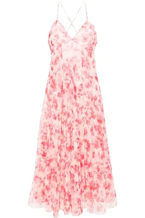 Serafini Tüllkleid mit Blumenmuster