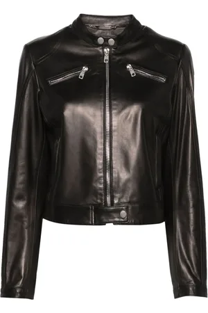 Dolce & Gabbana Lederjacke mit Reißverschluss