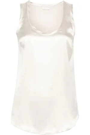 Brunello Cucinelli Top aus Satin