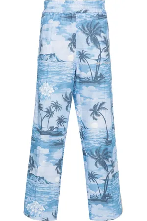 Palm Angels Straight-Leg-Hose mit Insel-Print