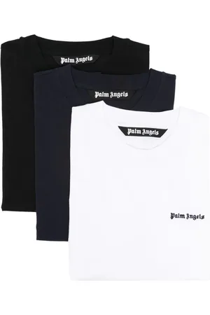 Palm Angels Logo-embroidered cotton T-shirts (pack of three)
