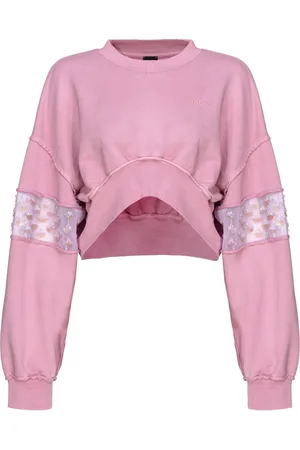 Pinko Cropped-Sweatshirt mit Pailletten