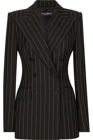 Dolce & Gabbana Doppelreihiger Turlington Blazer mit Nadelstreifen