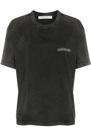 Alessandra Rich T-Shirt mit Kristallen