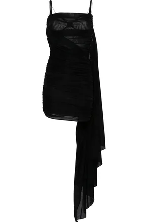 MUGLER Rückenfreies Minikleid mit Drapierung